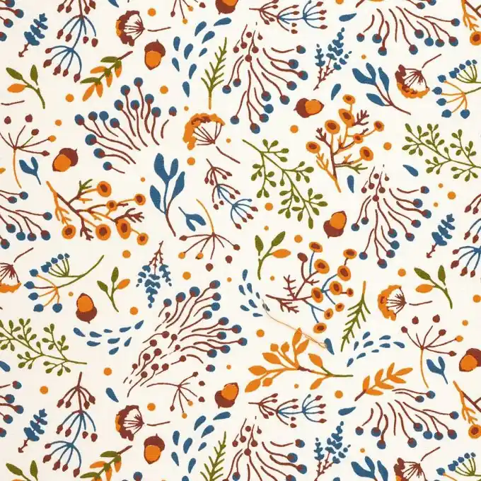 Dicker Baumwollstoff Maelys Herbsttreiben Highlight