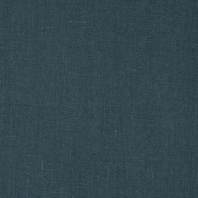 Leinenstoff, einfarbig entenblau Exklusiv