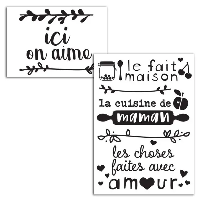 Aktuell Aufbügelbarer Textiltransfer Küche