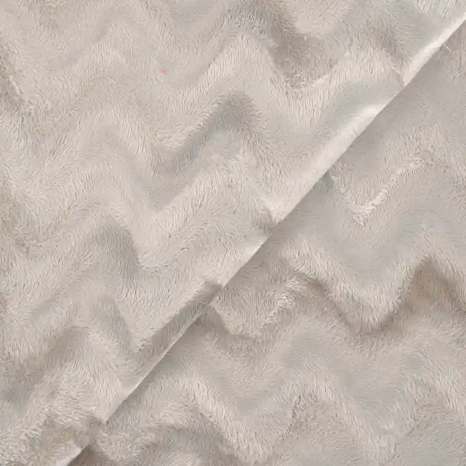 Preis Gesenkt Plüschstoff Zickzack Grau