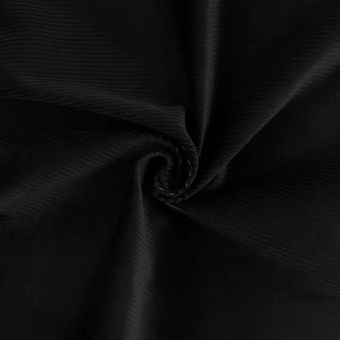 Top-Preis Stoff aus Baumwoll-Velours mit dunkelgrauen Rippen