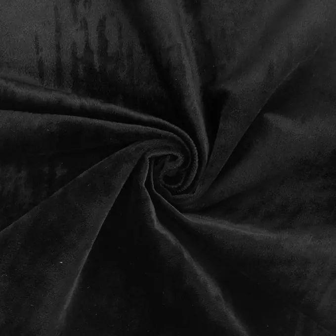 Handgefertigt Schwarzer Samtstoff