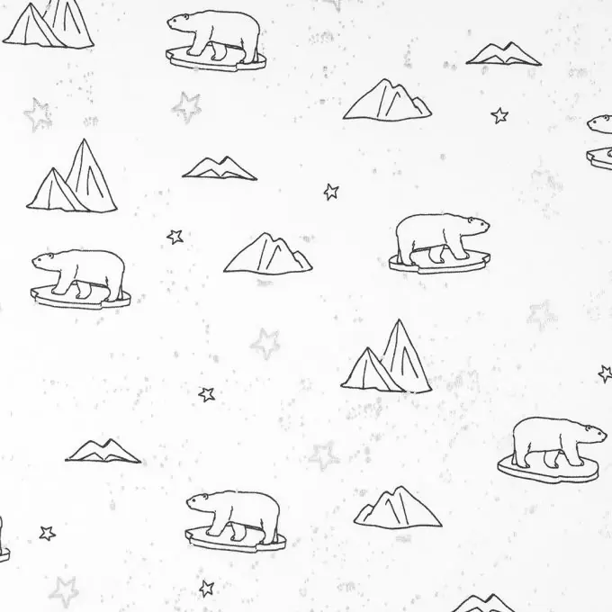 Sonderangebot Baumwolljersey Eisbären Weiss