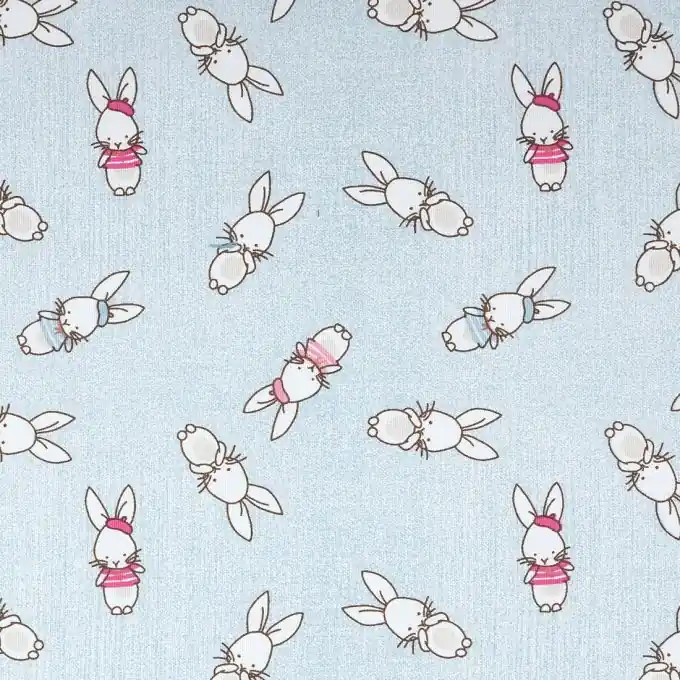 Meistverkauft Dicker Baumwollstoff Hasen Bunt