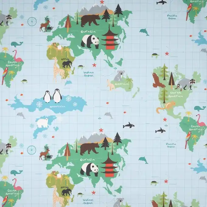 Top-Seller Dicker Baumwollstoff Karte Blau