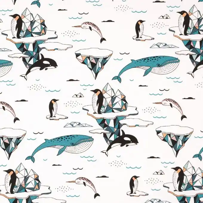 Dicker Bumwollstoff Banquise Türkis Sofort Bestellen