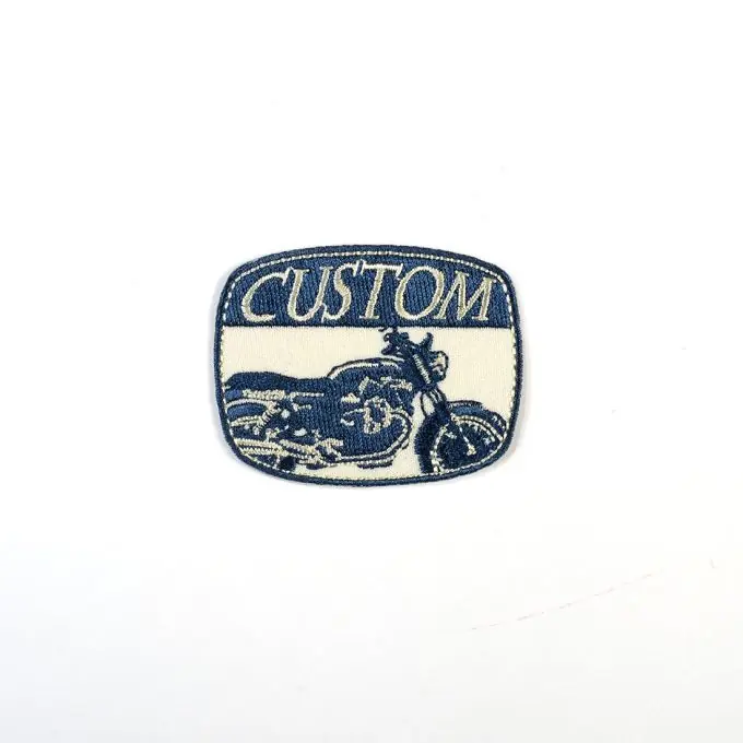 Preis Gesenkt Thermoklebende Motorradmotiv, blau