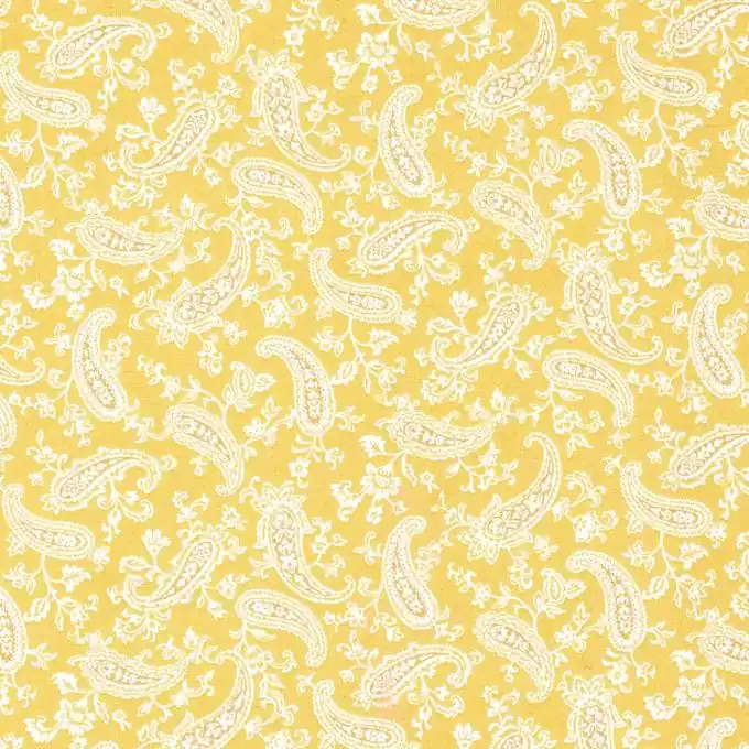 Popeline Baumwolle Paisleymuster Senfgelb Bestseller