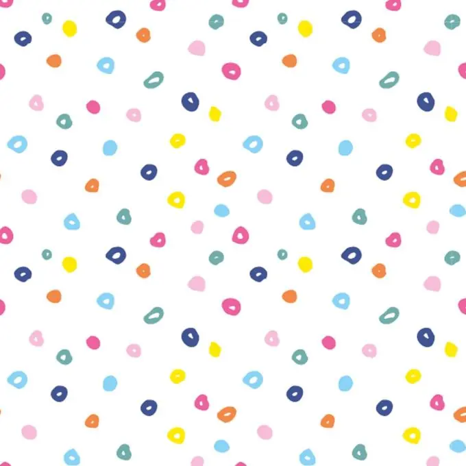 Kostenfreie Lieferung Weißer Jersey mit mehrfarbigen Punkten