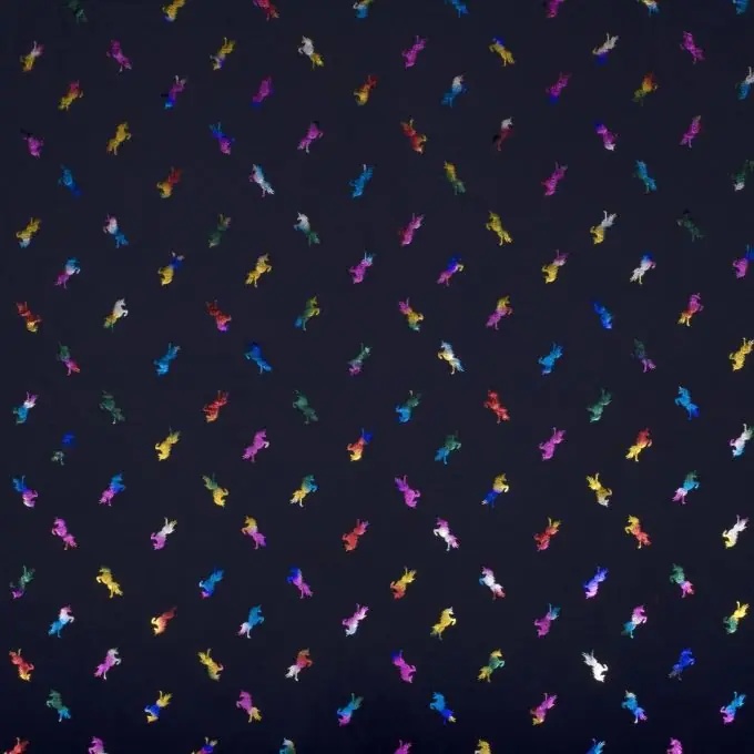 Jerseystoff Einhörner Bunt/Glänzend Online Kaufen