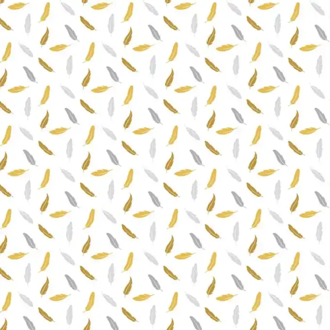 Popeline Baumwollstoff Federn Gelb Top-Qualität