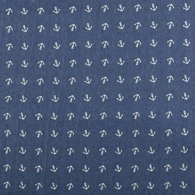 Garantierte Lieferung Jeansstoff Ankermotive