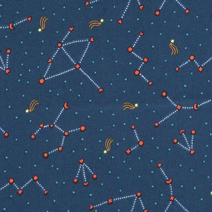 Baumwollstoff Miky Sternbilder Zertifiziert