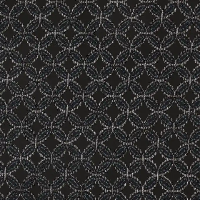 Kostenfreie Lieferung Popeline Baumwolle Rosetten Schwarz