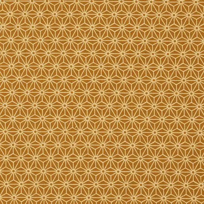 Geprüft Popeline Baumwolle Origami Safran