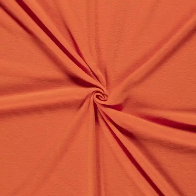 Fleece einfarbig Orange Handgefertigt