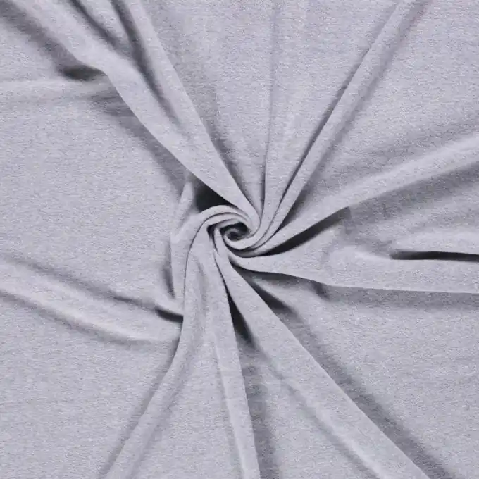 Fleece einfarbig Grau meliert Ab Werk