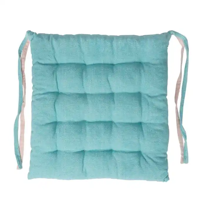 Kracherpreis Stuhlkissen Chambray Blau