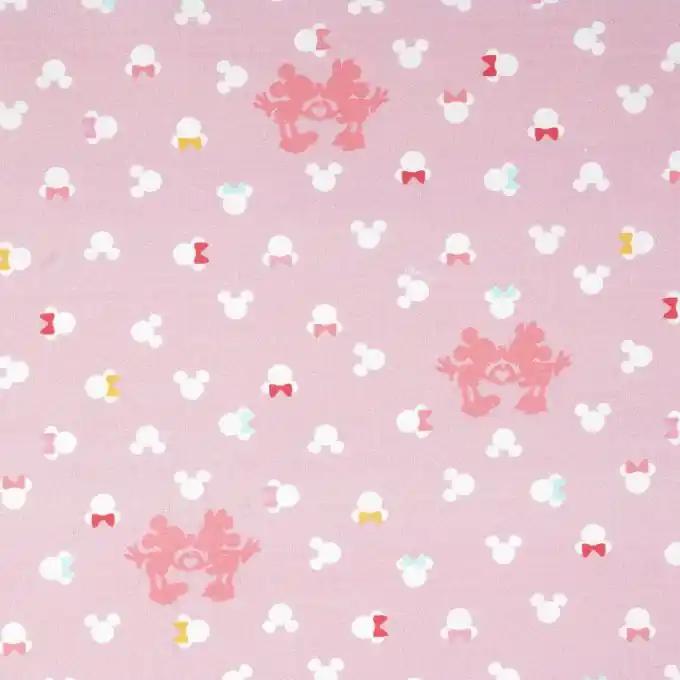 Cretonne Baumwolle Minnie & Mickey Top-Preis