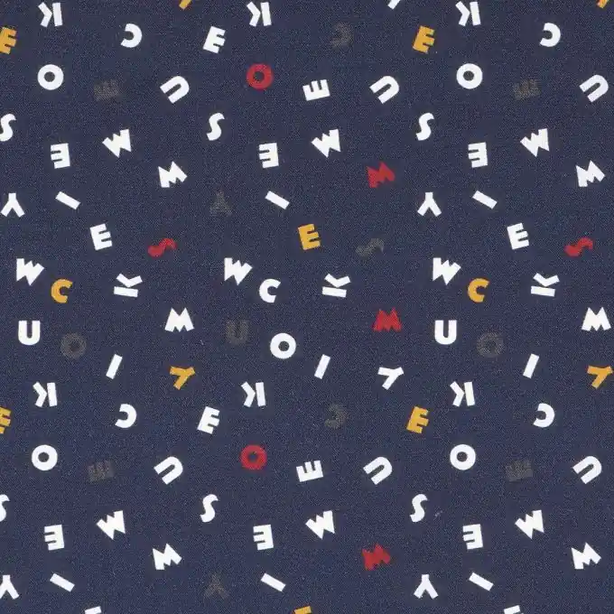 Baumwwollstoff Doodle Mickey Blau Sonderangebot