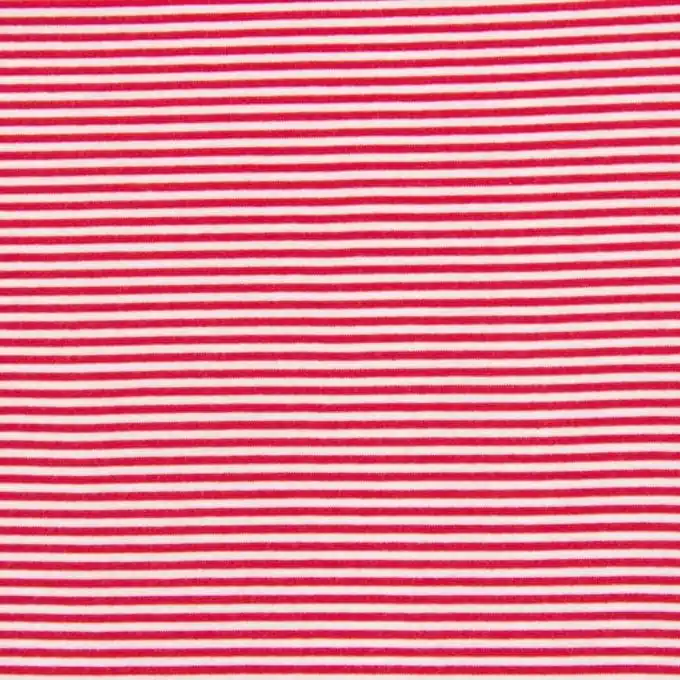 Jersey Schlauchware Rot/Weiss Rabatt