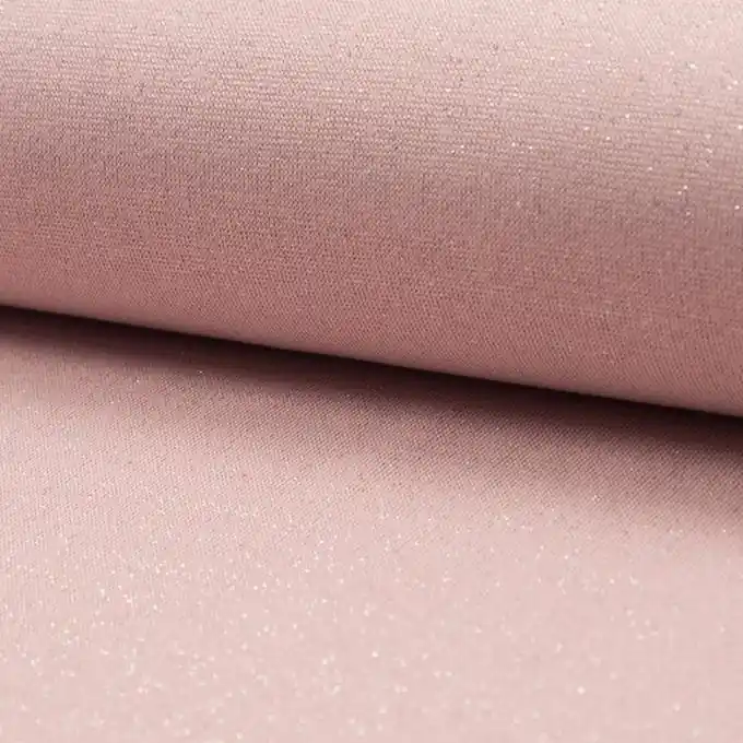 Mega-Angebot Jersey Lurex Puderrosa Schlauchware