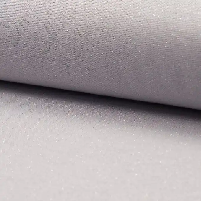 Top-Angebot Jersey Schlauchware Streifen Lurex Grau