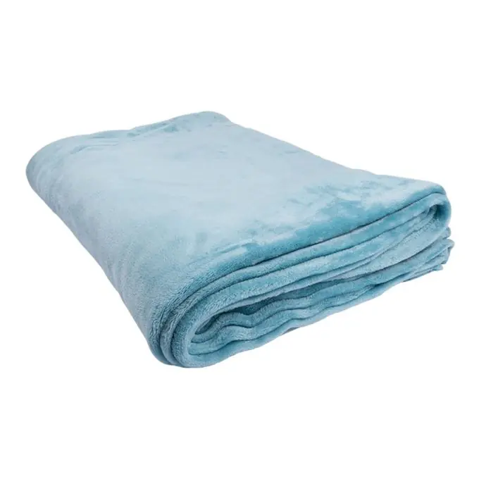 Flanelldecke 180 x 230 cm bleu Online Kaufen