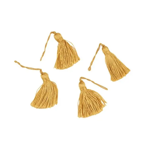 Glänzende Quasten Gelb Premium