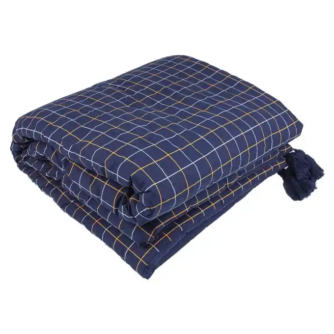 Tagesdecke Blau Karos Heißes Angebot