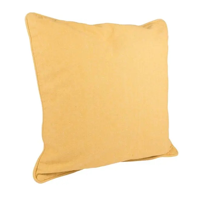 Neu Im Sortiment Kissen Chambray Stonewash Gelb