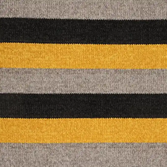 Highlight Gestreifter Stoff Gelb/Grau