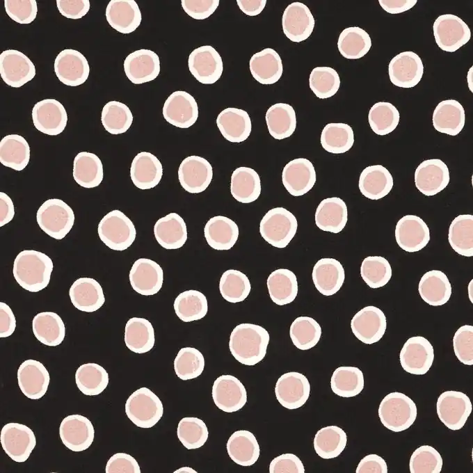 Versand Am Gleichen Tag Crêpestoff Punkte Schwarz
