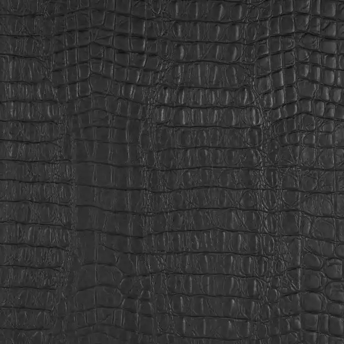 Garantierte Lieferung Kunstleder Croco Schwarz