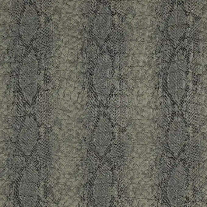 Kunstleder Reptilienmotiv Grün Geprüft