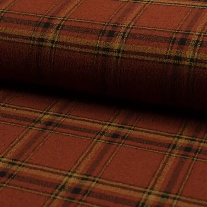 Crêpe-Stoff Karos Weltweiter Versand