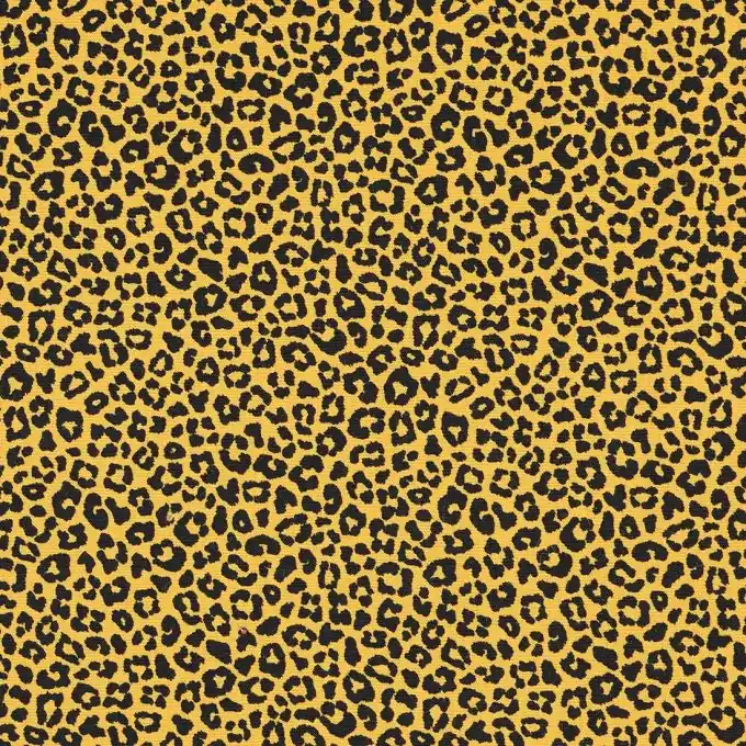 Mega-Angebot Jerseystoff Leopard Senfgelb