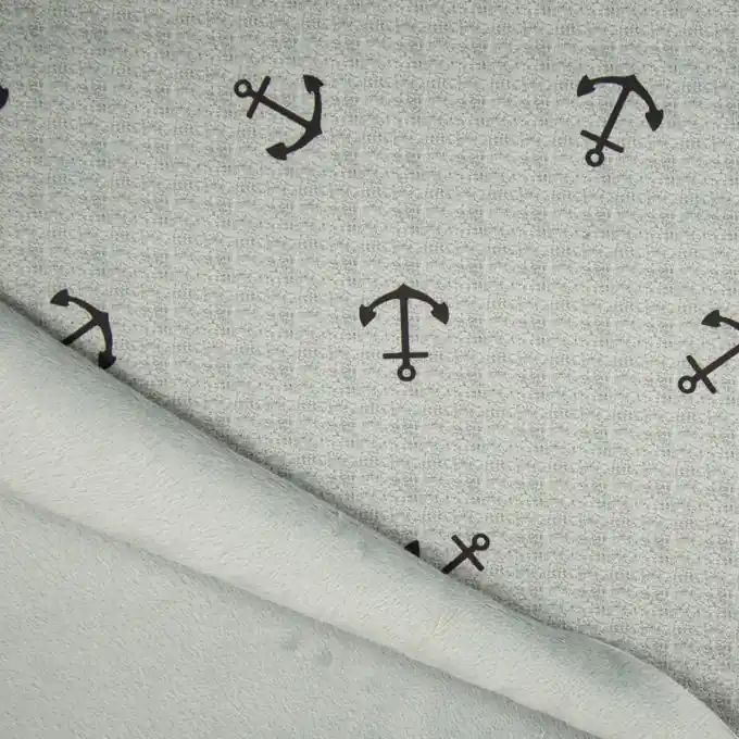 Knallerangebot Sweatshirtstoff Anker Grau