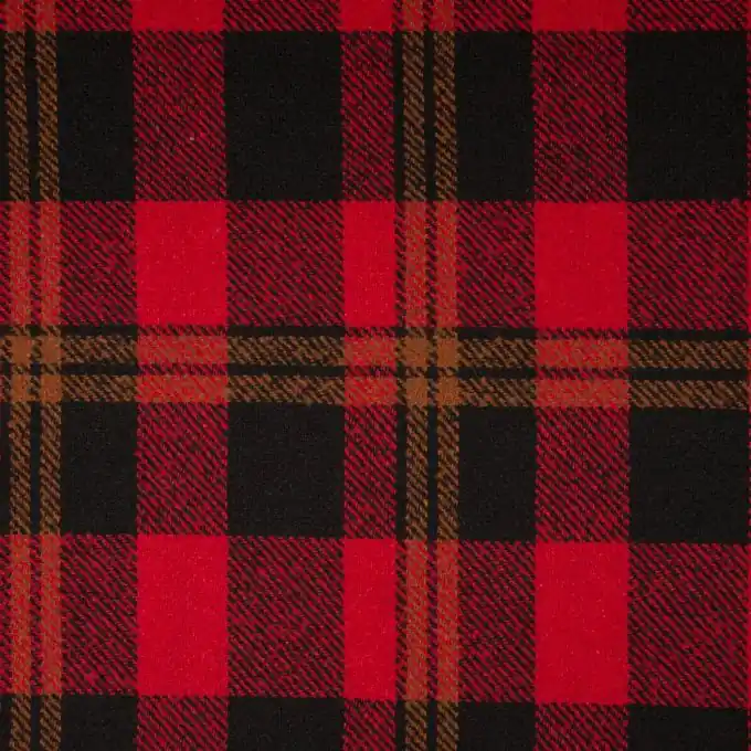 Top-Qualität Wollstoff Rot Karos
