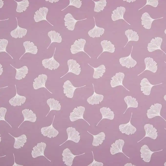 Original Baumwolljersey Ginko Rosa