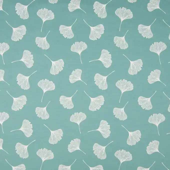 Schneller Versand Baumwolljersey Ginko Grün