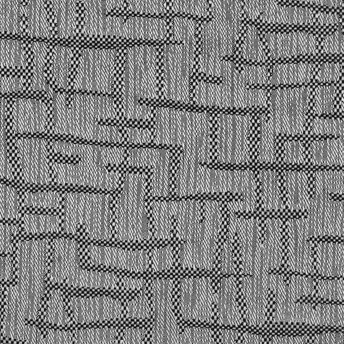 Stoff Jacquard Labyrinth Blau Wochenendangebot