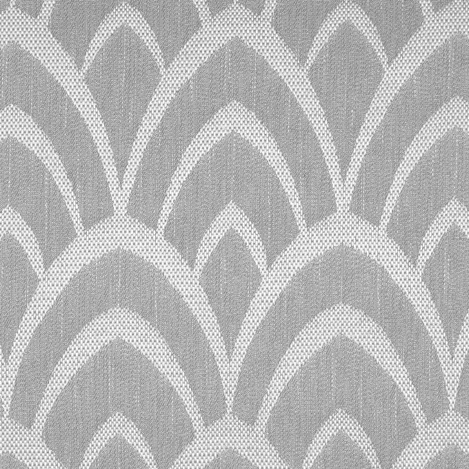 Geprüft Jacquardstoff Bogenmuster Grau