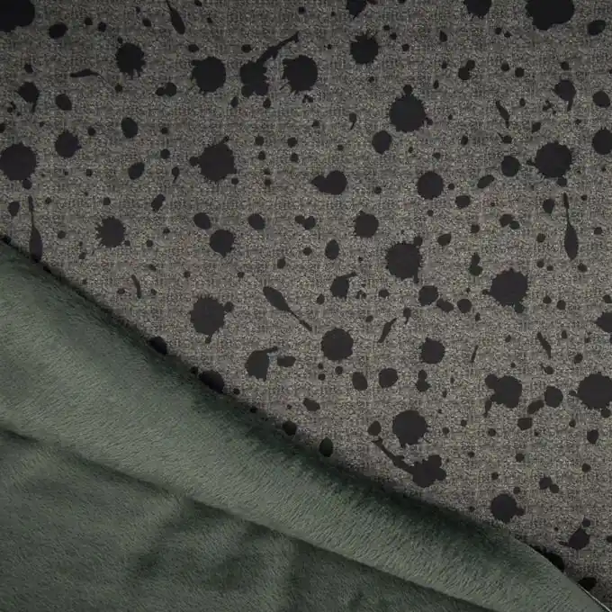 Sweatshirtstoff Khaki Fleckenmotiv Top-Seller