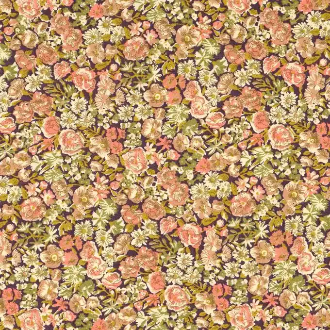 Baumwollstoff Braun Liberty Markenprodukt