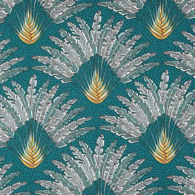 Hochwertig Baumwollstoff Weizen Grün