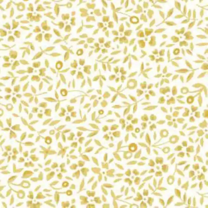 Rabatt Baumwollstoff Liberty Indi Senfgelb