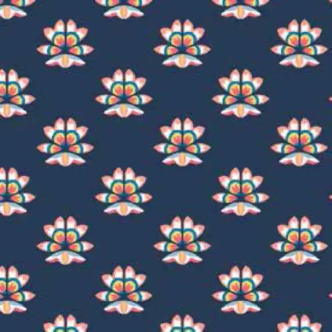 Baumwollstoff Liberty Farrington Marineblau Neuheit