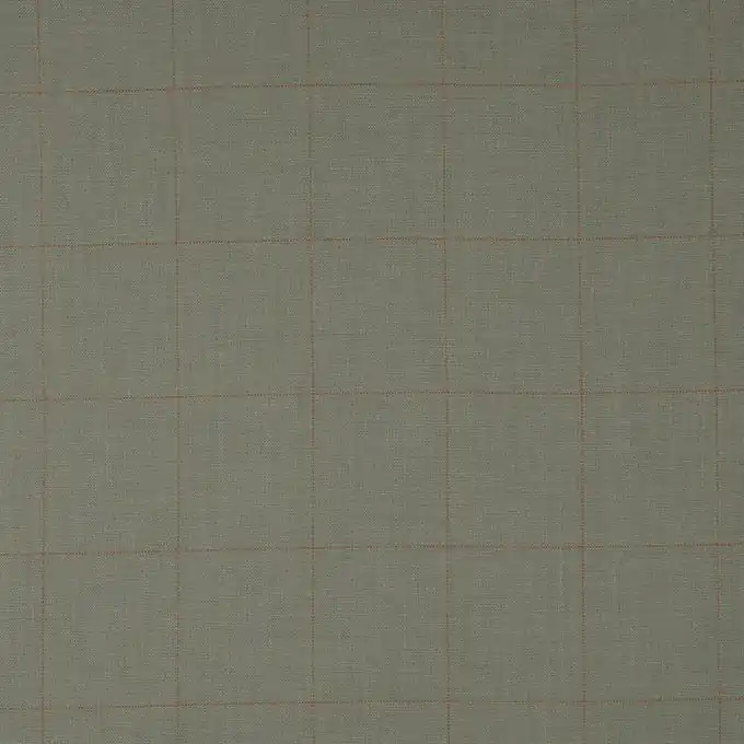 Gleich Bestellen Wollstoff Khaki Karo Kupfer