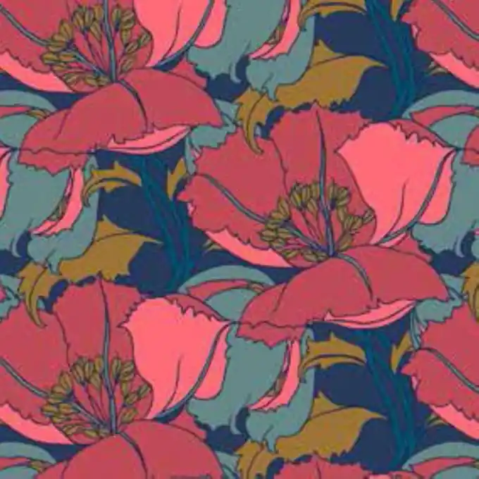 Heute Kaufen Baumwollstoff Liberty Little Eustacia Rosa